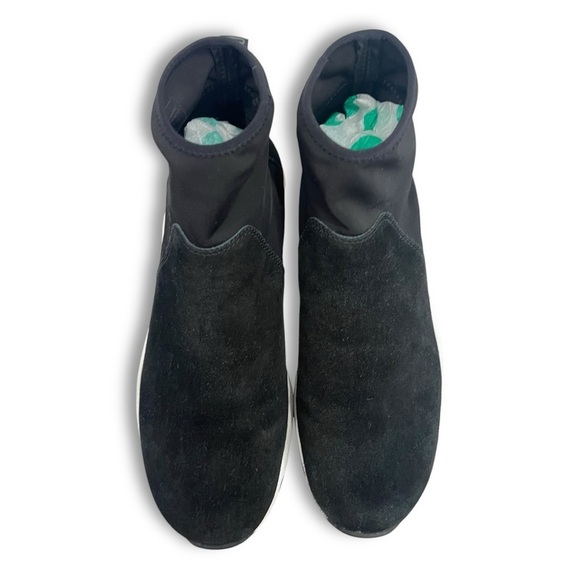 Opening Ceremony Black/White Suede Leather Anhabbel High Top Chunky Sneakers - Picture 14 of 16